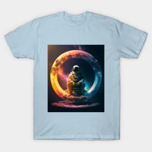 Meditating Space man T-Shirt